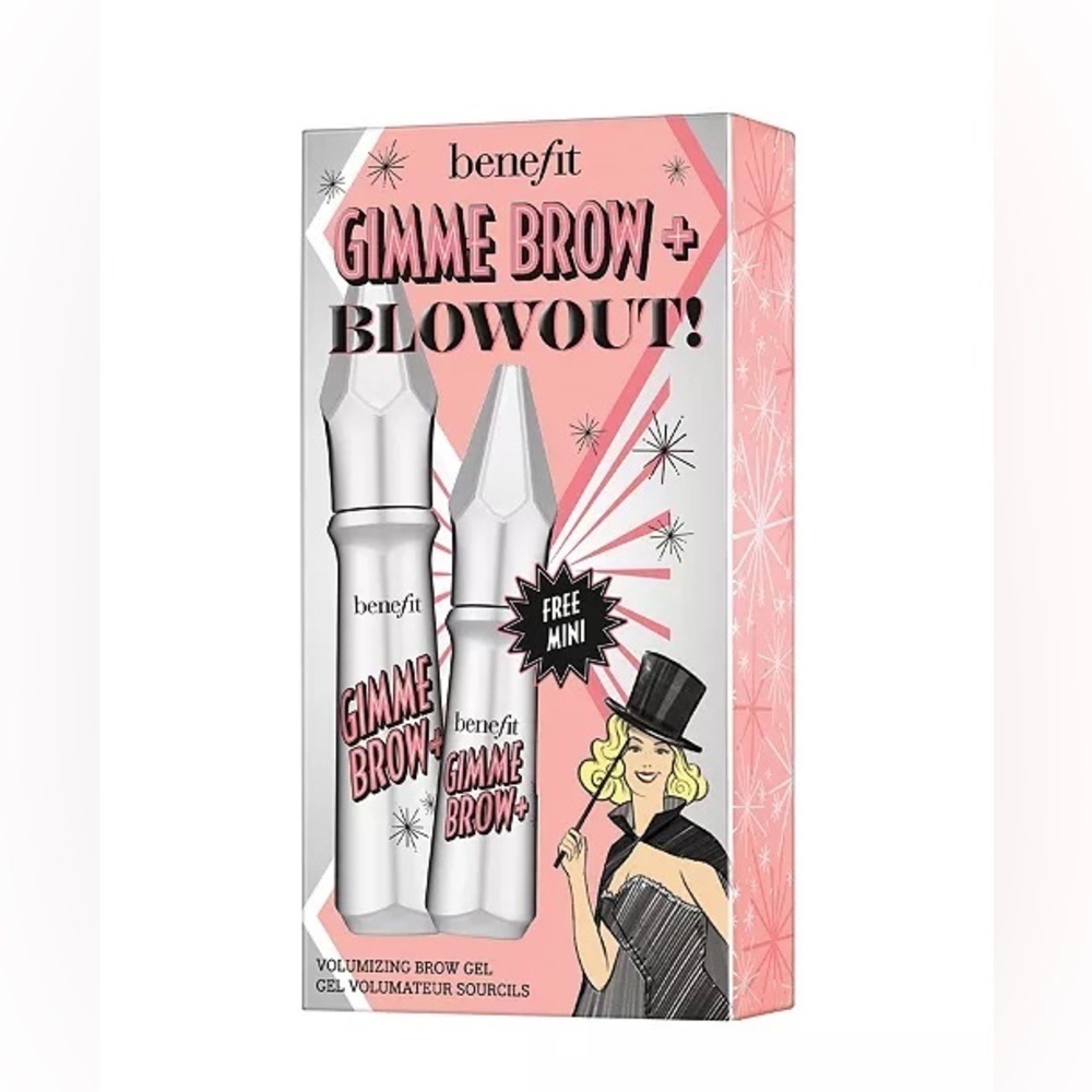 BENEFIT GIMME BROW BLOWOUT! EYEBROW GEL SET - WARM GOLDEN BLONDE (NEW WITH TAGS)
